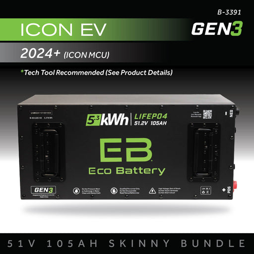 48V 105Ah LiFePO4 Battery Bundle / ICON / AEV - front view