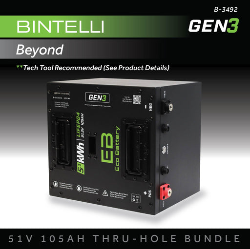 48V 105Ah LiFePO4 Battery Bundle / Bintelli - front view