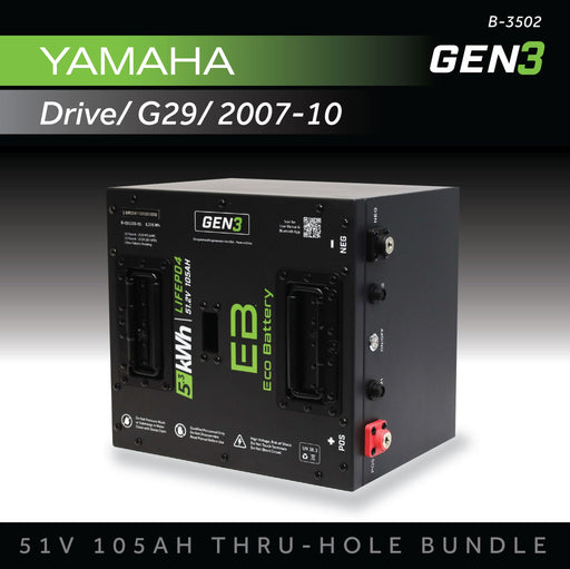 48V 105Ah LiFePO4 Battery Bundle / Yamaha Drive / Yamaha G29 - front view