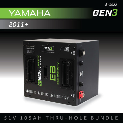 48V 105Ah LiFePO4 Battery Bundle / Yamaha Drive / Yamaha G29 - front view