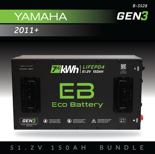 48V 150Ah LiFePO4 Battery Bundle / Yamaha Drive / Yamaha G29 - front view