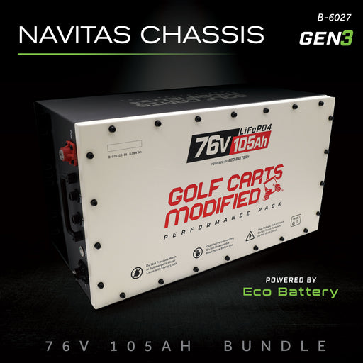Eco Battery 76V 105Ah lithium battery bundle for Navitas Chassis