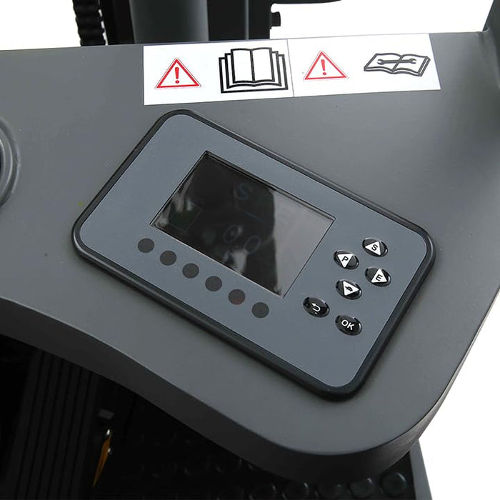Xilin CPD15SE-Li-189 3 wheel electric forklift side profile view