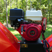 6 inch HONDA E-Start Gasoline Engine Powered 4 - Wheel Drum Wood Chipper with Taillight ,  B150