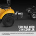 6 inch ZONSEN E-Start 459cc 15hp Gas Powered 4 - Wheel Drum Wood Chipper with Taillight ,  B150