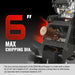 6 inch ZONSEN E-Start 459cc 15hp Gas Powered 4 - Wheel Drum Wood Chipper with Taillight ,  B150
