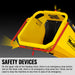 6 inch E-start Zonsen 459cc 15hp Gas Powered 4 - Wheel Drum Wood Chipper with Taillight ,  B150