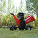 8 inch ZONSEN E-Start 1000cc 35hp Gas Powered 4 - Wheel Drum Wood Chipper with Taillight ,  B200