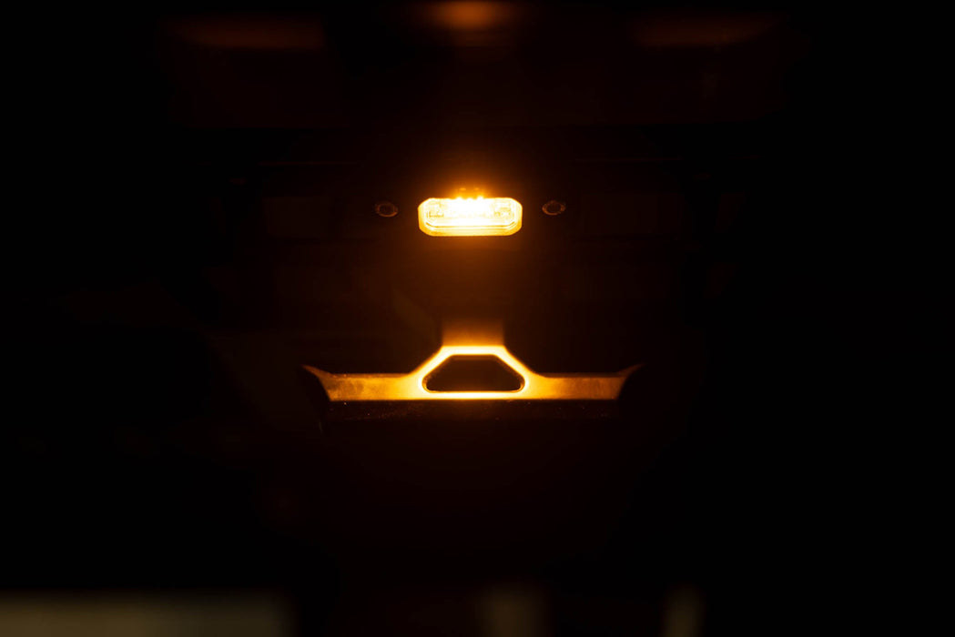 DV8 Offroad Elite White/Amber Push Button Dome Light – installed on vehicle, image 5 of 11