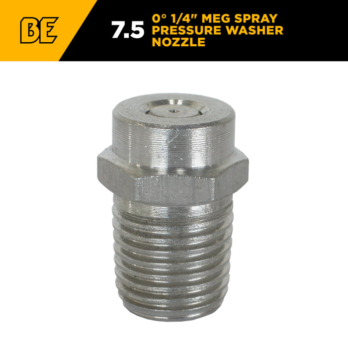 0° MEG Pressure Washer Nozzle - 7.5 Orifice