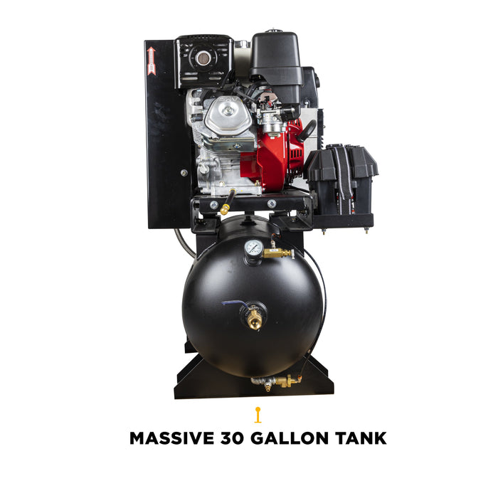 19 CFM @ 175 PSI Gas Air Compressor/Welder/Generator with Honda GX390 Engine