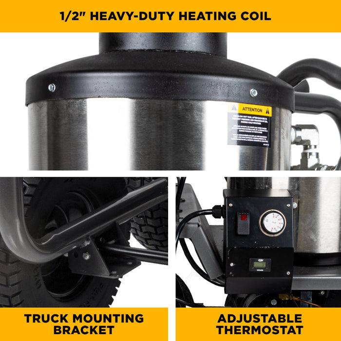 1,500 PSI 2.0 GPM Hot Water Pressure Washer with TechTop Motor and CP Triplex Pump - HW152EA