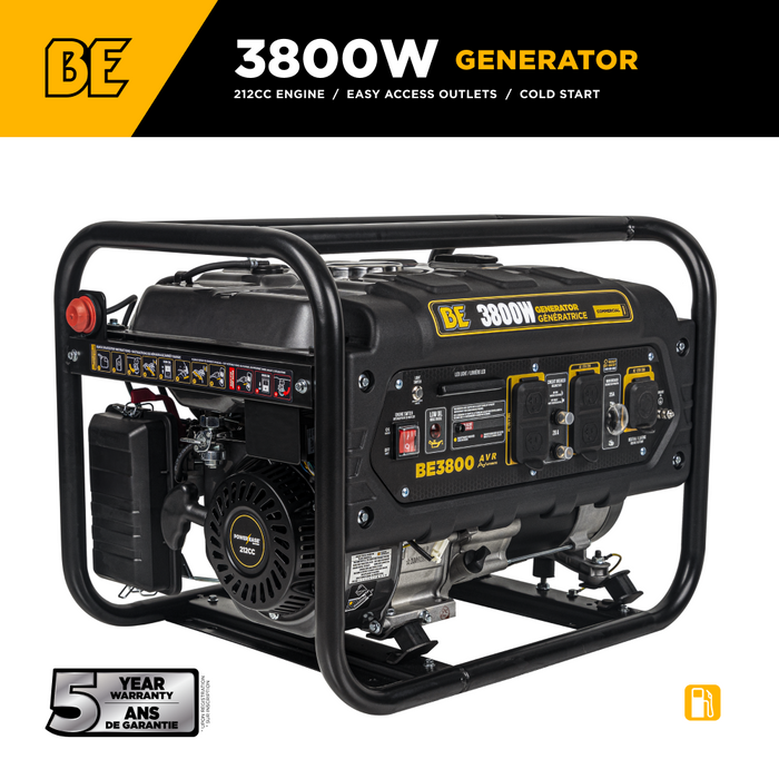 3,800 Watt Generator - BE3800