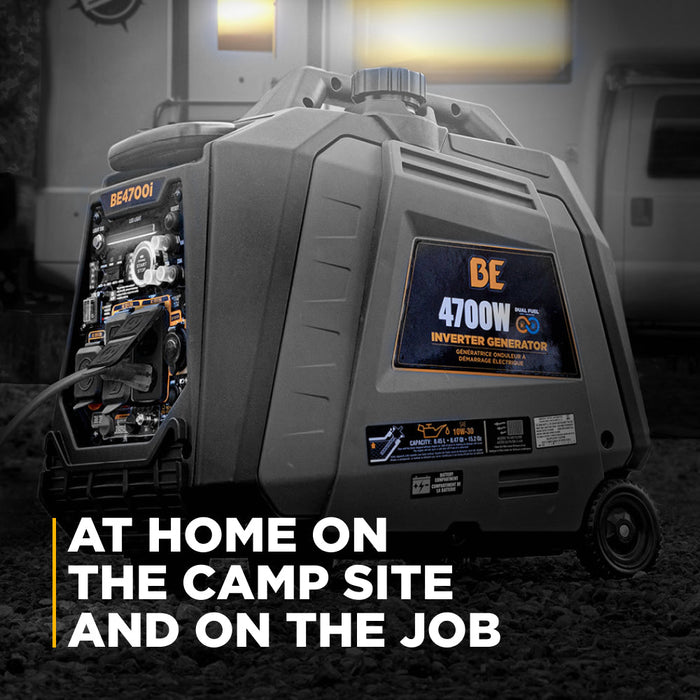 4,700 Watt Dual-Fuel Digital Inverter Generator - BE4700ID