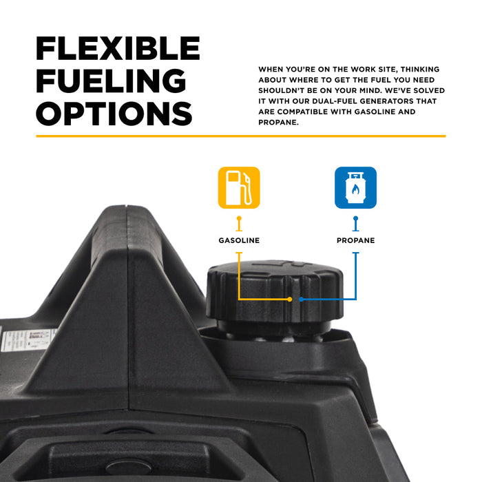 4,700 Watt Dual-Fuel Digital Inverter Generator - BE4700ID