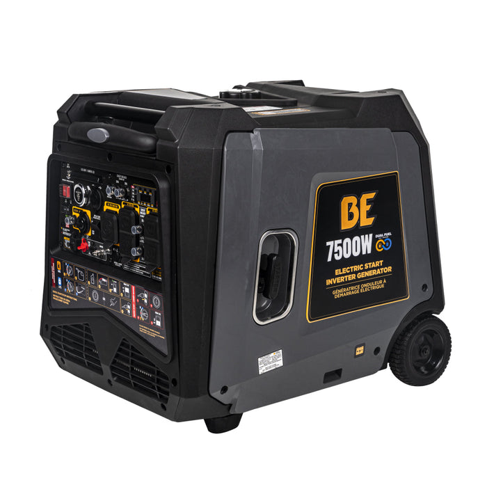 7,500 Watt Dual-Fuel Digital Inverter Generator - BE7500ID