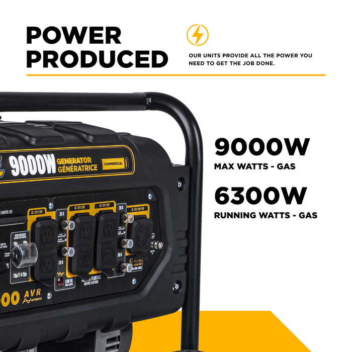 9,000 Watt Generator - BE9000