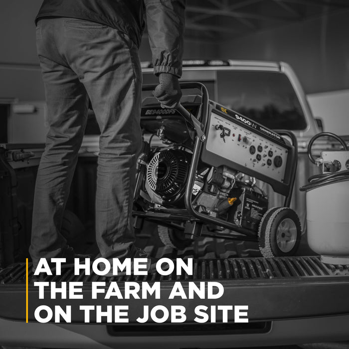 9,400 Watt Dual Fuel Electric Start Generator