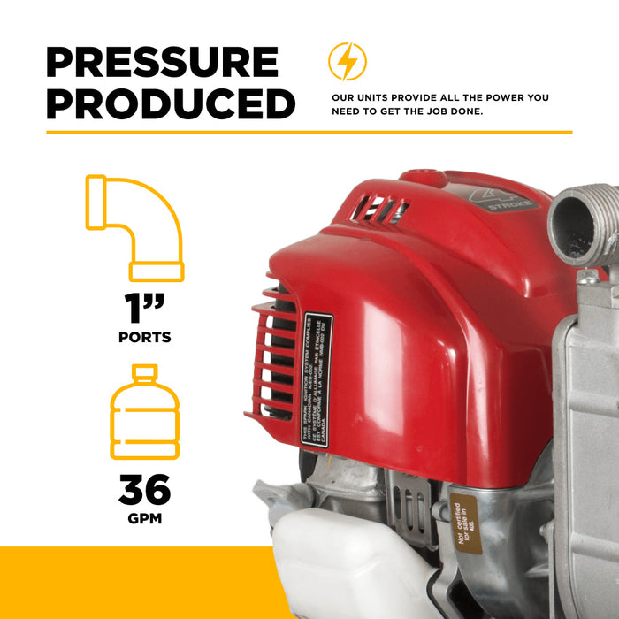 1" Water Transfer Pump with Honda GX25 Engine