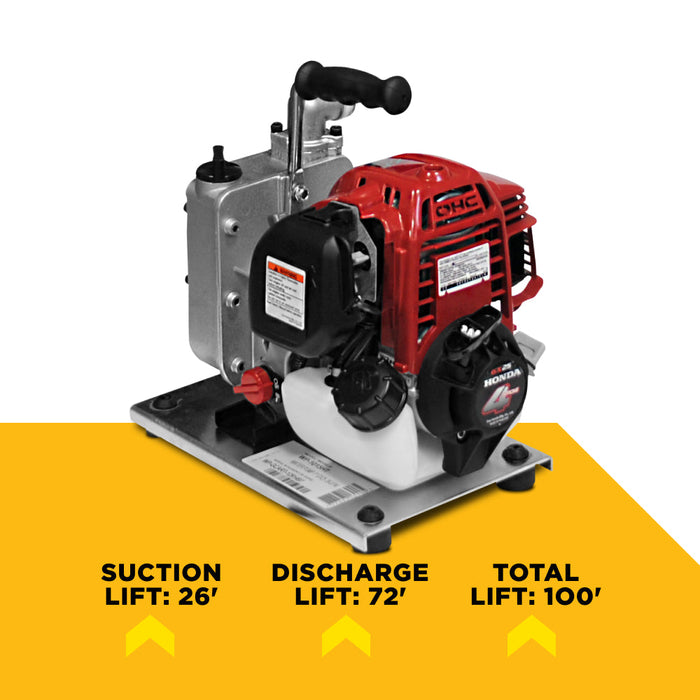 1" Water Transfer Pump with Honda GX25 Engine