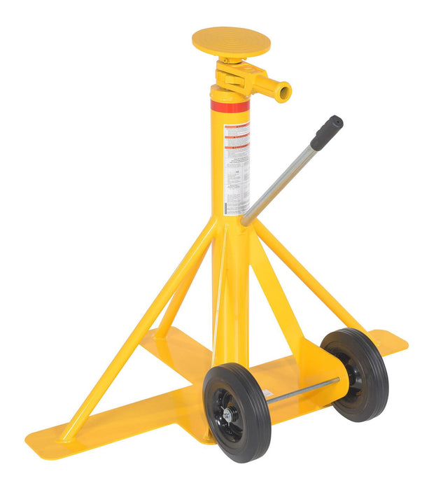 Vestil BFSJ-2748 Steel Big Foot Stabilizing Jack 35-7/16 in. x 48 in. x 39-1/2 in. 100,000 lb. Static Capacity Yellow