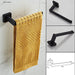 wonderland shower inc Luxurious 4-Piece Stainless Square Matte Black Bathroom Hardware Set:... Shower Accessory - Close-Up