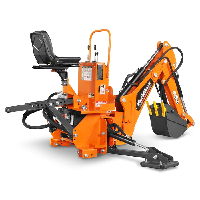 7' Tractor Backhoe Attachment with Hydraulic Thumb,  12" Bucket,  ISO/ — view 30