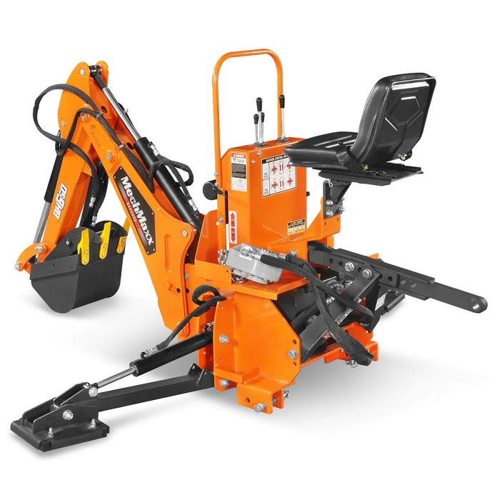7' Tractor Backhoe Attachment with Hydraulic Thumb,  12" Bucket,  ISO/ — view 28