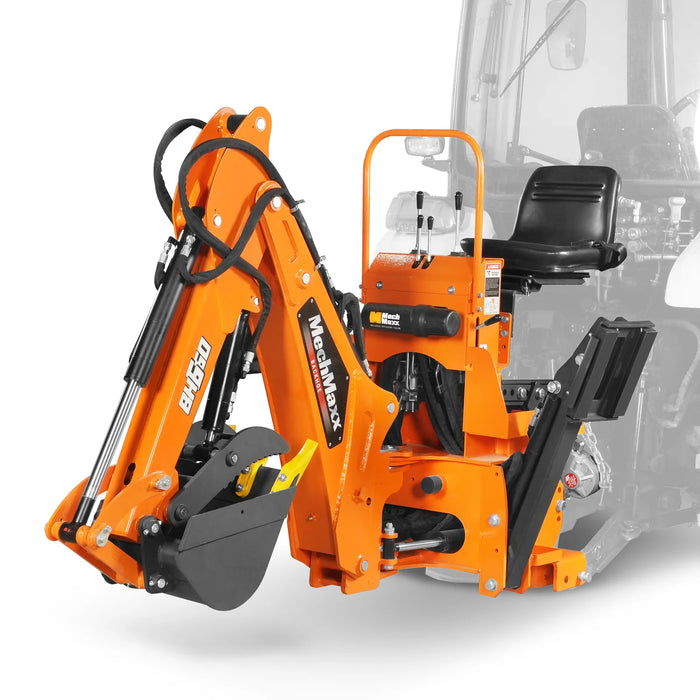 7' Tractor Backhoe Attachment with Hydraulic Thumb,  12" Bucket,  ISO/ — view 20
