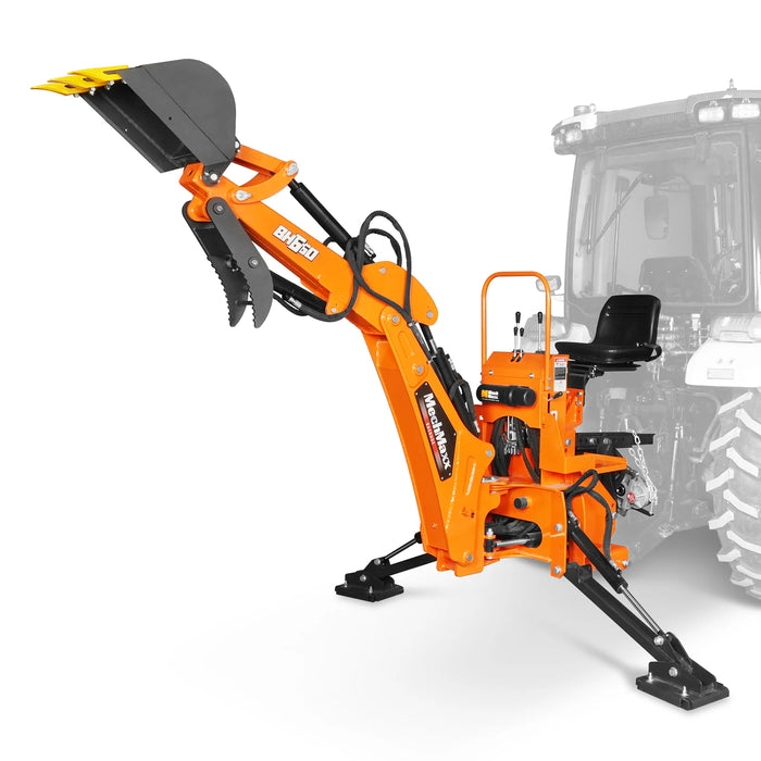 7' Tractor Backhoe Attachment with Hydraulic Thumb,  12" Bucket,  ISO/ — view 22