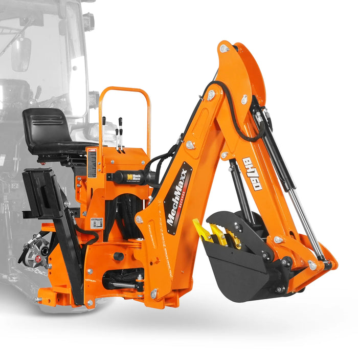8' Tractor Backhoe Attachment with Mechanical Thumb,  15" Bucket,  ISO — view 19