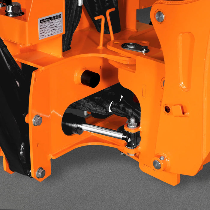 8' Tractor Backhoe Attachment with Hydraulic Thumb,  15" Bucket,  ISO/SAE Switchable Controls,  Self-Contained Hydraulic System,  3 Point Hitch Cat.1 & 2,  20-100 HP,  BH760H