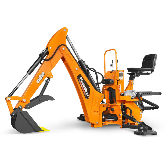 9' Tractor Backhoe Attachment with Mechanical Thumb,  15" Bucket,  ISO — view 26