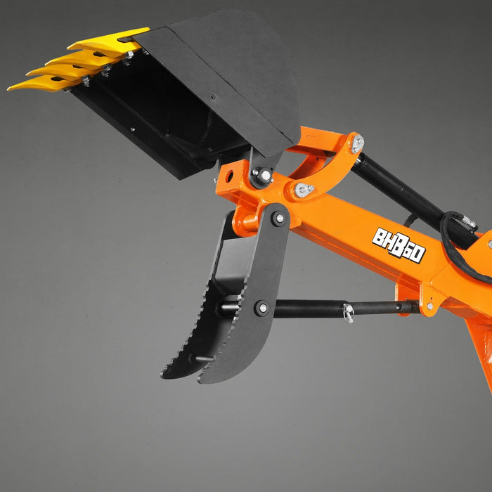 9' Tractor Backhoe Attachment with Mechanical Thumb,  15" Bucket,  ISO — view 10