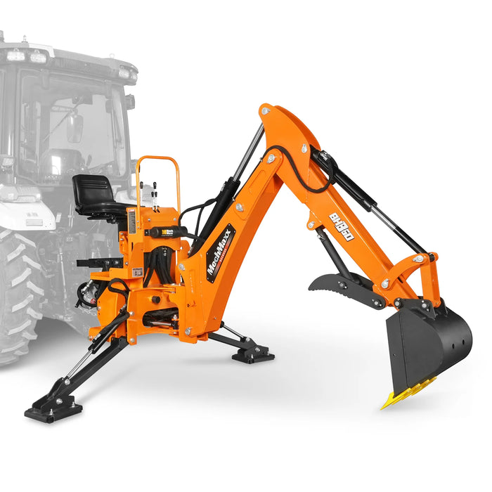 9' Tractor Backhoe Attachment with Mechanical Thumb,  15" Bucket,  ISO — view 22