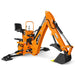 9' Tractor Backhoe Attachment with Mechanical Thumb,  15" Bucket,  ISO — view 23