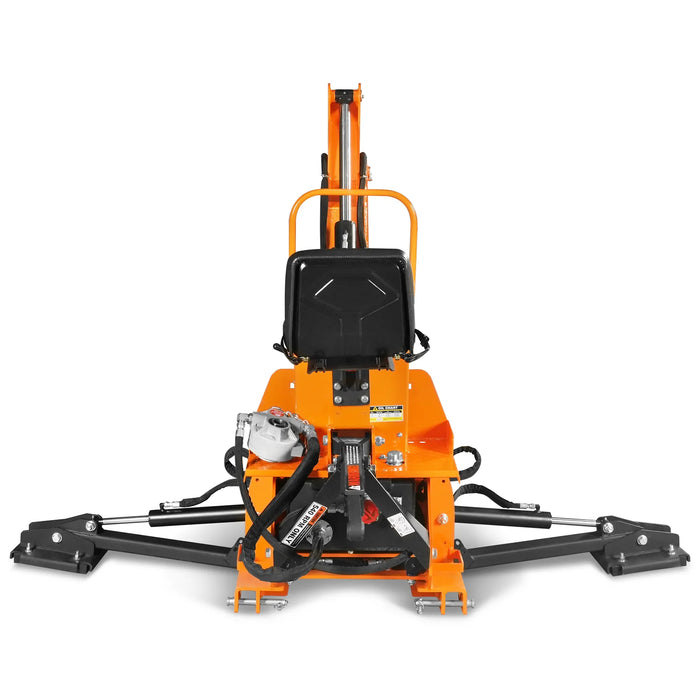 9' Tractor Backhoe Attachment with Mechanical Thumb,  15" Bucket,  ISO — view 29
