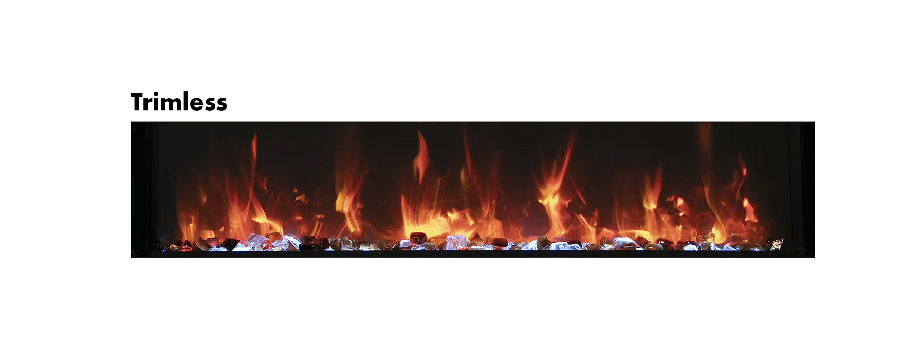40" Electric Fireplace BI-40-SLIM-OD-LUMINA - back view