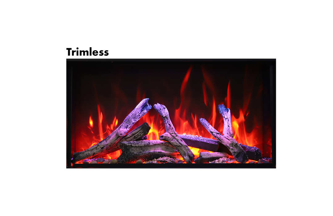 50" Electric Fireplace BI-50-DEEP-XT-LUMINA - back view