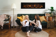 60" Electric Fireplace BI-60-DEEP-XT-LUMINA - detail close-up