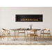Napoleon Ascent Linear 76 natural gas linear fireplace with the included topaz glass ember bed