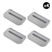 Tomahawk Power Set of 4 - 6″ x 14″ Replacement Combo Trowel Blades Bar Mount for Tomahawk 36" Power Trowels