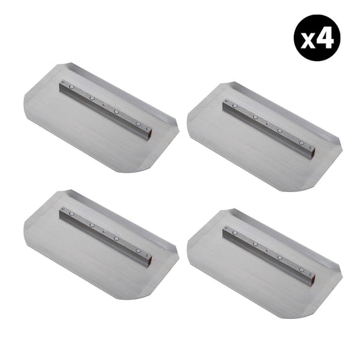 Tomahawk Power Set of 4 - 4.75″ x 9″ Replacement Combo Trowel Blades Bar Mount for Tomahawk 24" Power Trowels
