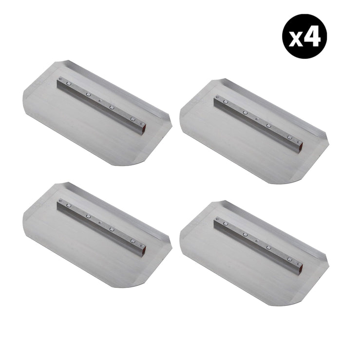 Tomahawk Power Set of 4 - 4.75″ x 9″ Replacement Combo Trowel Blades Bar Mount for Tomahawk 24" Power Trowels