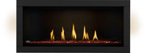Napoleon Ascent Linear Premium 46 natural gas linear fireplace with glass media option and black surround