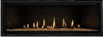 Napoleon Ascent Linear Premium 56 natural gas linear fireplace with topaz glass media option