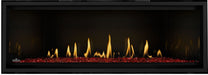 Napoleon Ascent Linear Premium 56 natural gas linear fireplace with glass media option