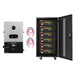 EG4 12000XP Off-Grid Inverter & Server Rack Bundle {BNDL-E0027} - EG4 12000XP inverter and a full EG4 6 slot Battery rack with LifePower4 V2 Batteries. Two cables between them