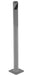 Vestil BOL-24-2-GYSG Steel Pipe Safety Bollard 24 in. x 1-3/4 in. Gray Semi Gloss