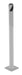Vestil BOL-24-2-SL Steel Pipe Safety Bollard 24 in. x 1-3/4 in. Silver